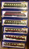 Bachmann, eighteen assorted passenger coaches: various liveries, all boxed.