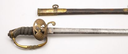 A Victorian Honourable Artillery Officers sword:,