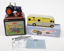 A restored/repainted Dinky 979 Racehorse Transport in reprint box and a Britains Vintage Series