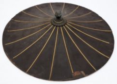 A 19th century Japanese lacquer hat,