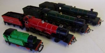 Triang, various assorted locomotives: and tenders in different liveries, all playworn.