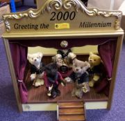 A Steiff limited edition five piece teddy bear Millennium Band, 2000:, 038808,