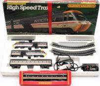 A Hornby 'High Speed Train' set in BR 'Intercity ' livery and a Mk 3 Coach:, boxed.