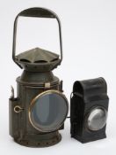 A War Department issue signal lantern together with a War Department GPO hand lantern:,