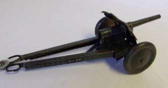 WITHDRAWN A German tinplate and lithographed N-30 Artillery piece: possibly by Hess,