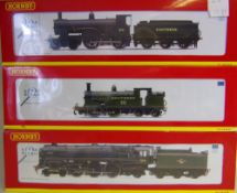 Hornby, a 4-6-2 locomotive No 70015 'Apollo' with six wheel tender: in BR green livery,
