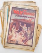 A collection of 'The War Budget' magazine:, dating between 1914 and 1916,