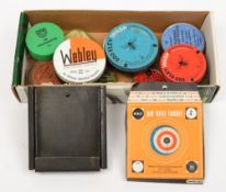 A collection of twelve assorted air gun pellets tins etc,