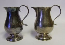A George II silver cream jug, maker mark worn, London,