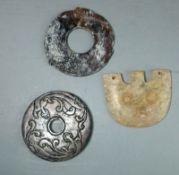 A Chinese jade disc, Bi,
