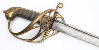 A George IV officer's dress sword:,