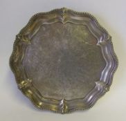 A Victorian silver salver, maker Henry Holland, London,