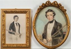 English School early 19th Century- A portrait of a midshipman:,