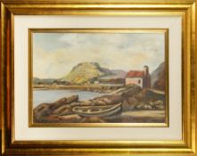 * Charles J MaCauley [1910-1999]- An Irish Harbour:- signed oil on board 42 x 60cm.