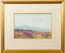 Herbert William Hicks [1880-1944]- Dartmoor:- signed, gouache 16 x 26cm.