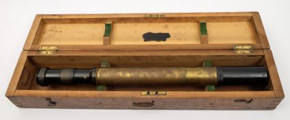 A cased gunsight by Ottway & Co, London:, number 2899, the 13in tube stamped as per title,