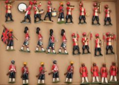 A Britain's Indian Regiment Riflemen, Lancers and Bandsman, together with various other makes:,