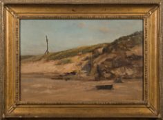 Arthur Wilde Parsons [1854-1931]- Crantock Beach, Cornwall:- signed oil on canvas 30 x 45cm.