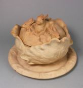 A Wilhelm Schiller cane ware pie dish,