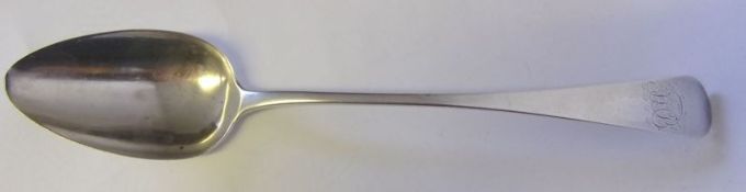 A George IV silver Old English pattern basting spoon, maker William Chawner II, London,
