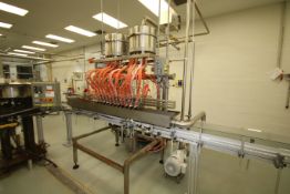 Elf 12-Head Inline Pressure Filler, Model FB171SP-B includes (2) Aprox. 15