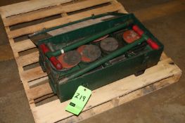 (4) Hillman Roller Machinery Dollies with Tooling, Handles and Case