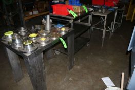 Tables, Includes (1) S/S Stationary Table, (2) S/S Carts, (1) Heavy Duty Shop Table