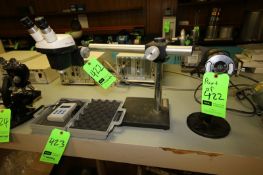 Bausch and Lomb Micro Scope on Stand and Other Microscope