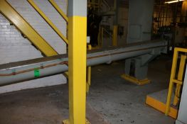 Aprox. 15ft. Of FMC Link Belt Incline Screw Conveyor with 2 hp Baldor Motor, 1740 RPM