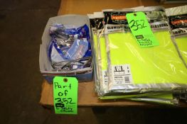 NEW Glowear High Visibility Safety Vest with (6) NEW Safety Glasses