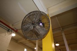 Wall Mounted Circulating Fans in Machine Shop