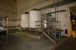 BULK BID- MIXING AND BLENDING SYSTEM, INLCUDES HIGH SPEED SHEER MIXER, (2) 1,800 GALLON MIX TANK,