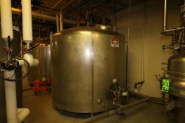 Walker 1500 Gal. Dome-Top, Sloped Bottom Processor W/ Top Mount, Dual Prop, Agitation, Dual CIP