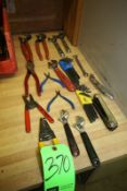 Lot of Assorted Tooling, Including Wire Cutters, Plyers, Allen Wrenches, and Other Tooling
