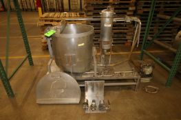 Skid Mounted Sloped Bottom S/S Tank, Complete with On-Line Fitler, (2) Diaphragm Pumps, Associated