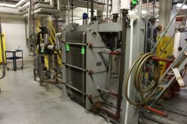 BULK BID HTST SYSTEM INCLUDING LOTS 111-115:  APV R55 Plate Press, S/N 1768, 125 Plates, 2 Divides,