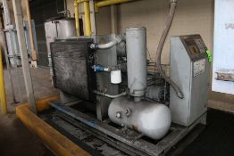 Gardner Denver 100 hp Air Compressor, with 1775 RPM Toshiba Motor M/N 240A3015, 230/460 Volts with