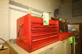5-Drawer Tool Box with Contents, Including Misc. Fittings, Craftman Wrenches, Drill Bits, and