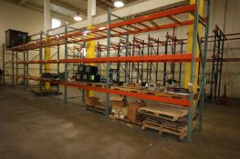 6-Sections of 3 High Pallet Racking, 2-Wide (48 Pallets)