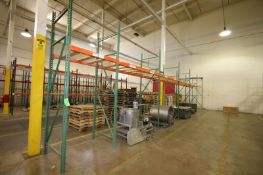 6-Sections of 2 High, 2-Wide Pallet Racking (22 Pallets)