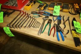 Lot of Assorted Tooling, Includes Craftman Wrenches, Wire Cutters, Allen Wrenches, and Other Tooling