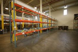 6-Sections of 3 High Pallet Racking, 2-Wide (48 Pallets)