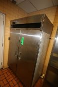 Delfield 2-Door S/S Freezer, on Casters