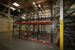1-Section of 3-Deep, 2-High Slide Type Pallet Racking (Capable of Storing 36 Pallets)Â (*SUBJECT