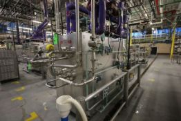 Gerstenberg 4-Barrel Scraped Surface Heat Exchanger, Type Perfector (1+1+1+1) x 92R, S/N 13.039,