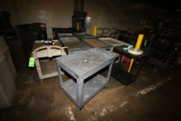 12-Rubbermaid Push Carts, Assorted Sizes