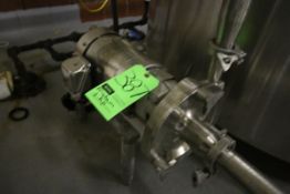 Fristam 1 hp Centrifugal Pump, M/N FPR731-170, S/N FPR7311000852, S/S Clamp Type Head, S/S Clad