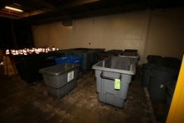 Lot of Assorted Size Portable Trash Hoppers