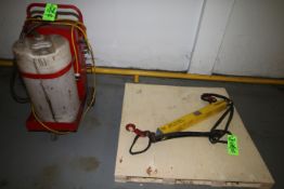 Flow-Rite PowerStream Battery Refill System, with Reservoir, and Caldwell 7000 lb Battery Lift