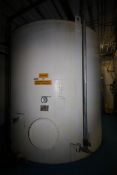 Carbon Steel Aprox. 7,000 Gal. Vertical Tank, with Thermometers